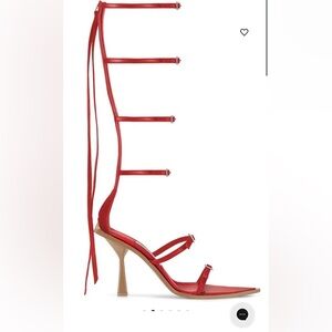 GOD saves queens strappy rhinestone heels